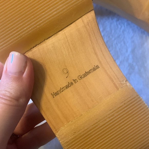 Christy Dawn Ventura Clogs slide sandals navy leather 9 slip on handmade - Picture 5 of 9